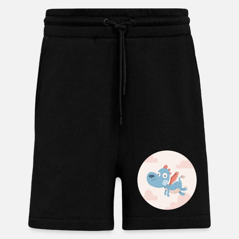 Blauer Drache - Shorts - made by SPREAD - SOLID BLACK