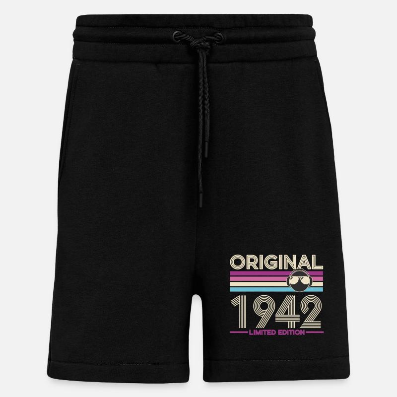Original 1942 Limited Edition - Short bio décontracté fabriqué en UE - SOLID BLACK
