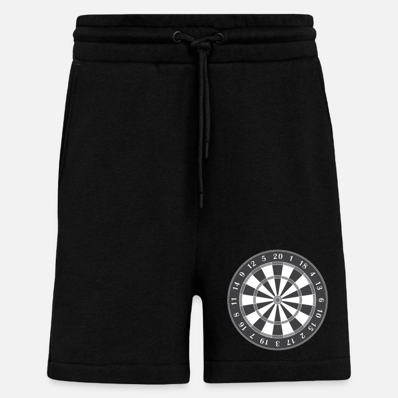 Dartscheibe - Shorts - made by SPREAD - SOLID BLACK