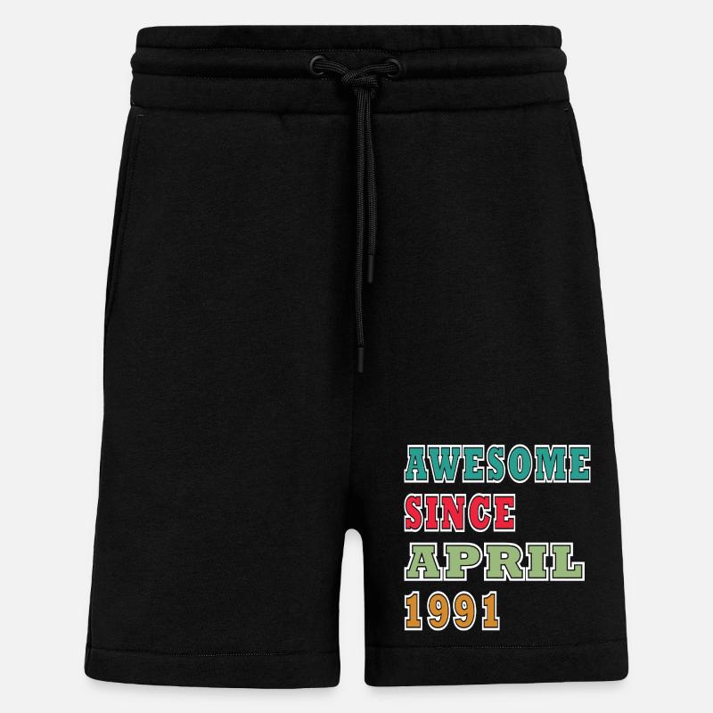Retro April 1991 Jubiläum - Shorts - made by SPREAD - SOLID BLACK