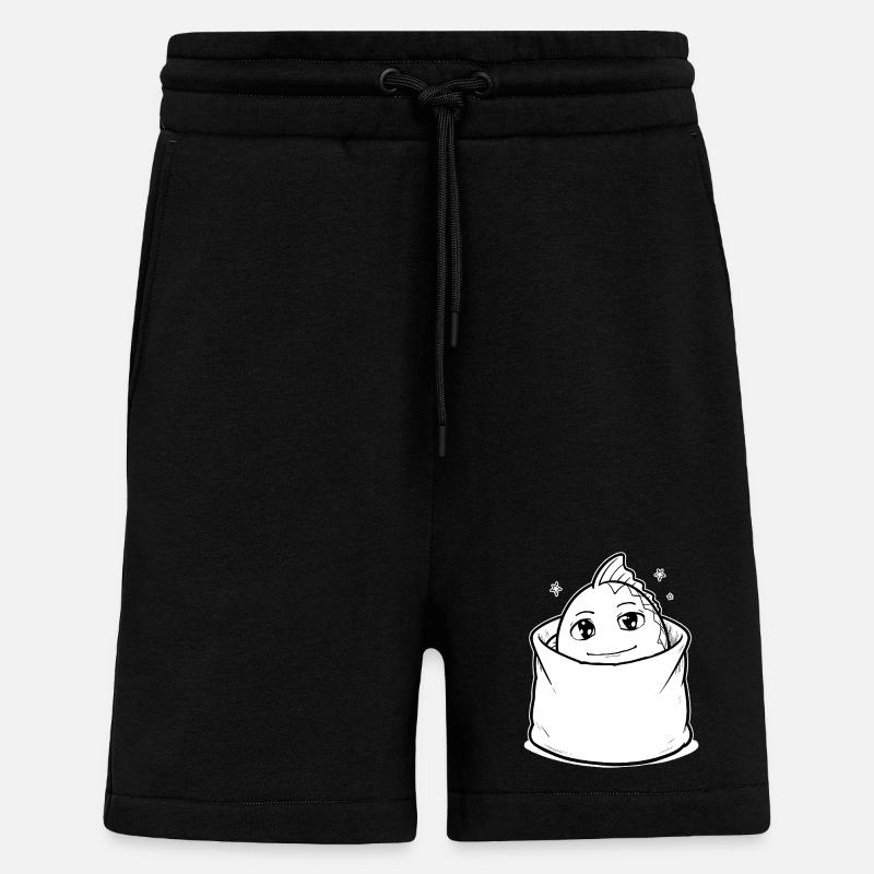 Fisch Tier Tasche - Shorts - made by SPREAD - SOLID BLACK