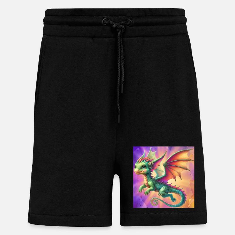 dragon - Shorts - made by SPREAD - SOLID BLACK
