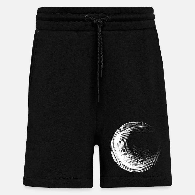circles dots design - Shorts - made by SPREAD - SOLID BLACK
