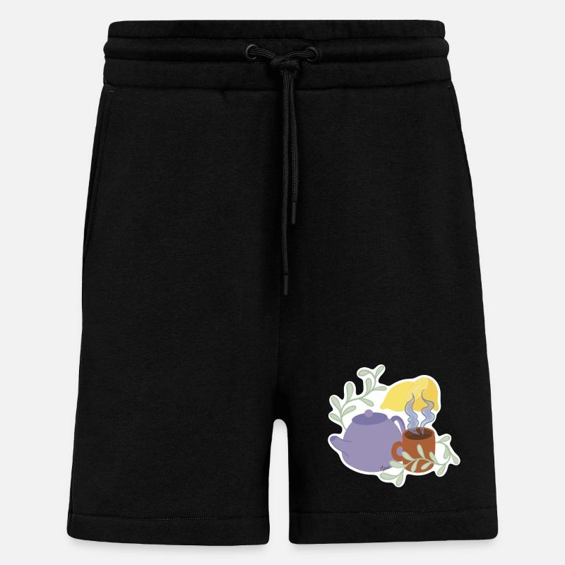 Lemon tea - Shorts - made by SPREAD - SOLID BLACK