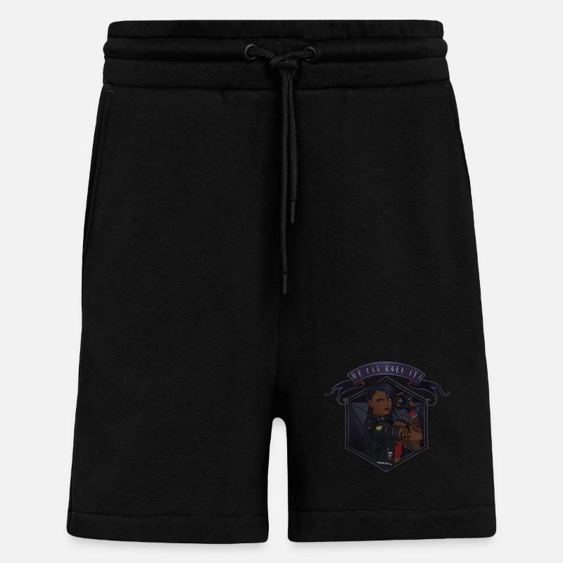 We can roll it ! Black - Short bio décontracté fabriqué en UE - SOLID BLACK
