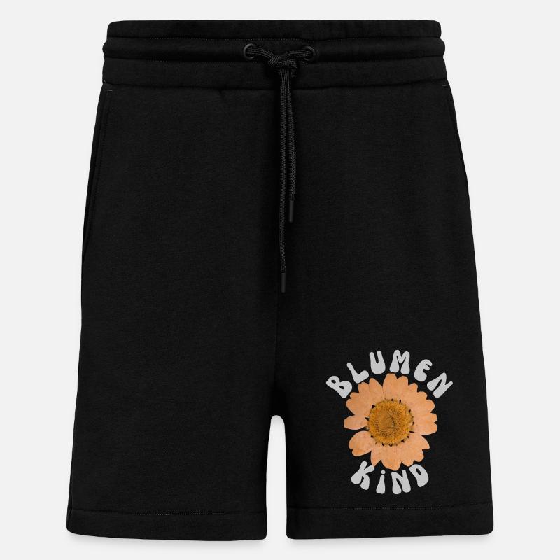 Enfant Fleur - Short bio décontracté fabriqué en UE - SOLID BLACK