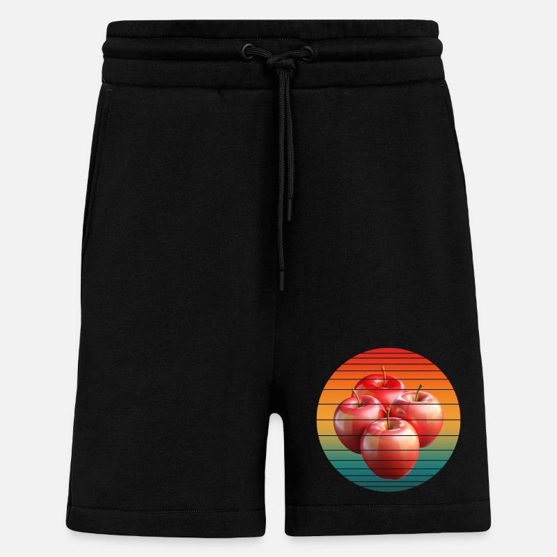 Apfelfrucht - Shorts - made by SPREAD - SOLID BLACK