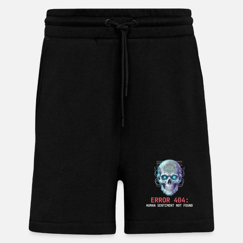 Error 404 Cyberpunk Aesthetic Art - Shorts - made by SPREAD - SOLID BLACK