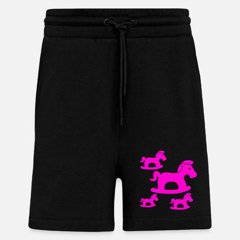 Pferde - Shorts - made by SPREAD - SOLID BLACK