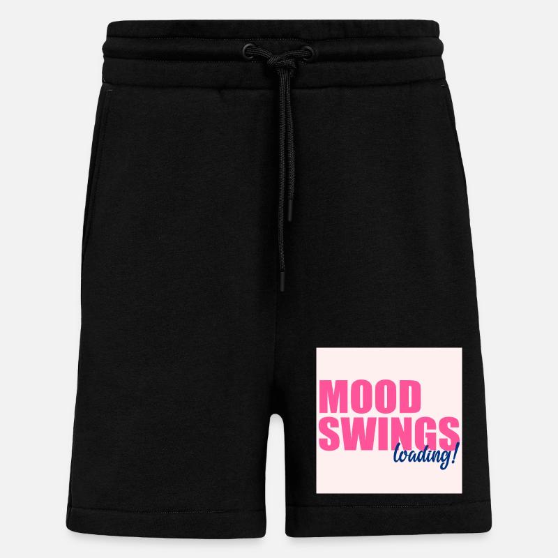 Mood Swings Loading - Shorts - made by SPREAD - SOLID BLACK