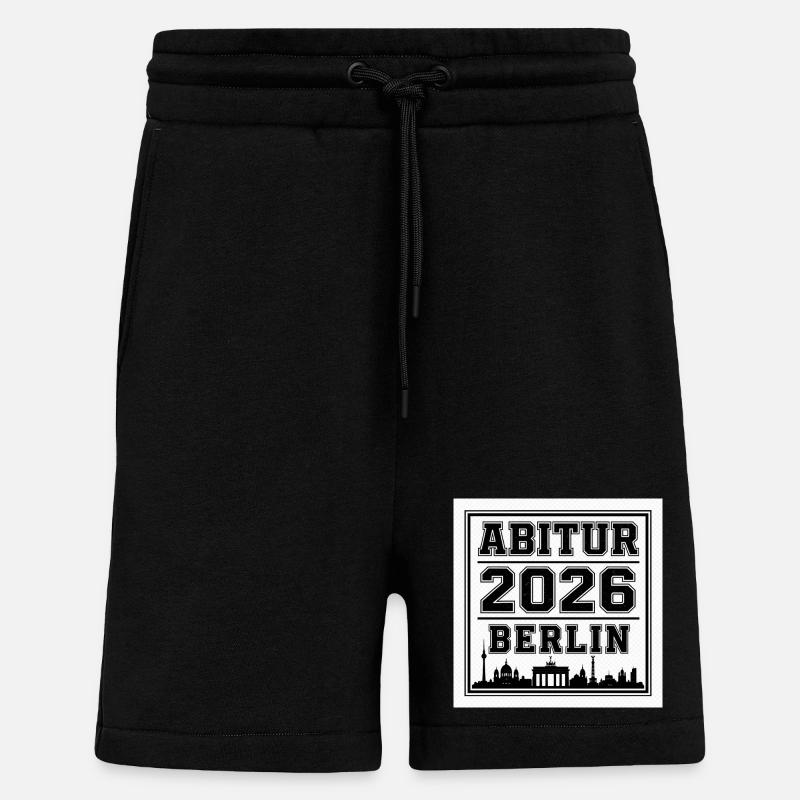 Abitur-2026-Berlin - Shorts - made by SPREAD - SOLID BLACK