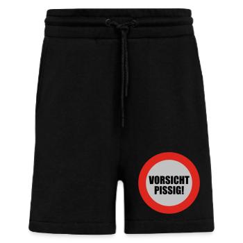 Vorsicht pissig - Shorts - made by SPREAD - SOLID BLACK - Vorne