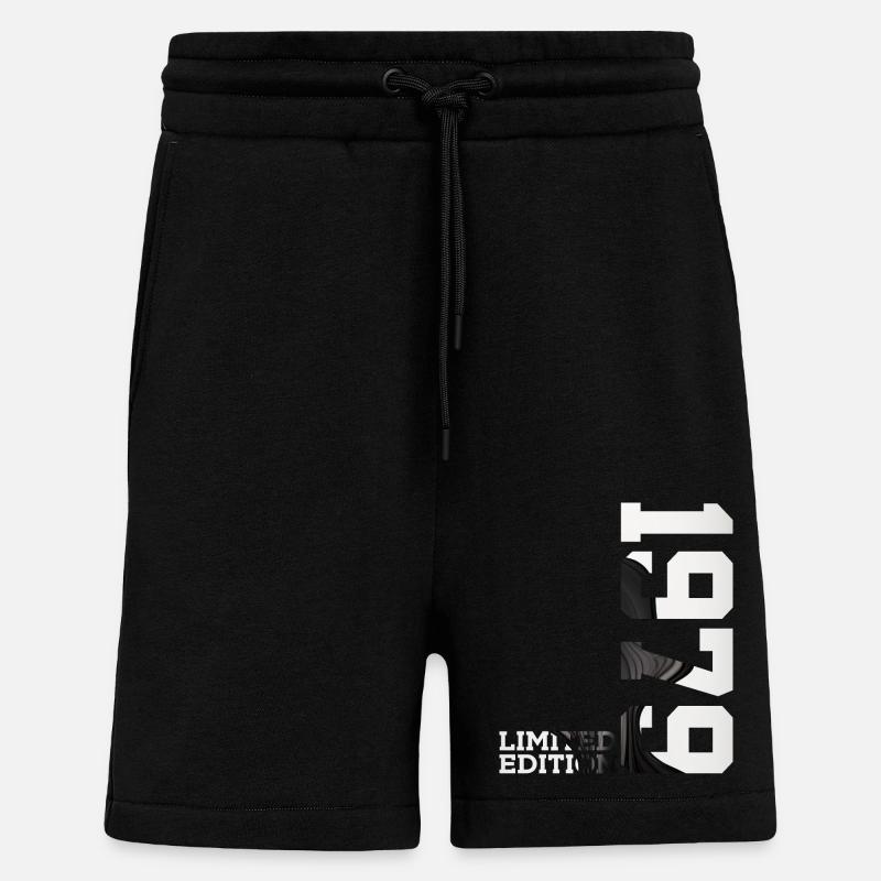 ÉDITION LIMITÉE 47E ANNIVERSAIRE 1979 - Short bio décontracté fabriqué en UE - SOLID BLACK