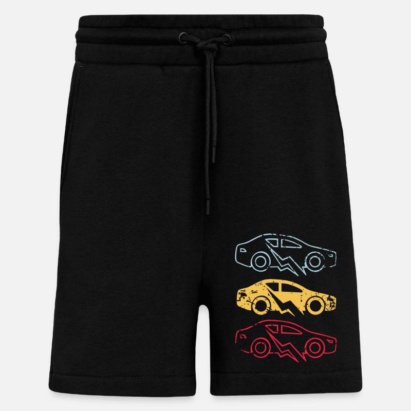 E-Auto Elektroauto - Shorts - made by SPREAD - SOLID BLACK