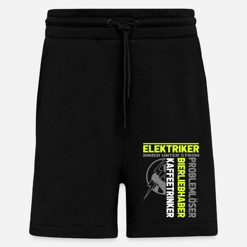 Elektriker immer unter Strom - Shorts - made by SPREAD - SOLID BLACK
