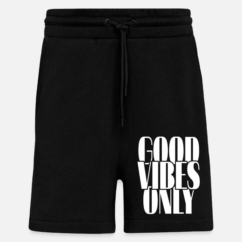 Nur positive Vibes - Shorts - made by SPREAD - SOLID BLACK