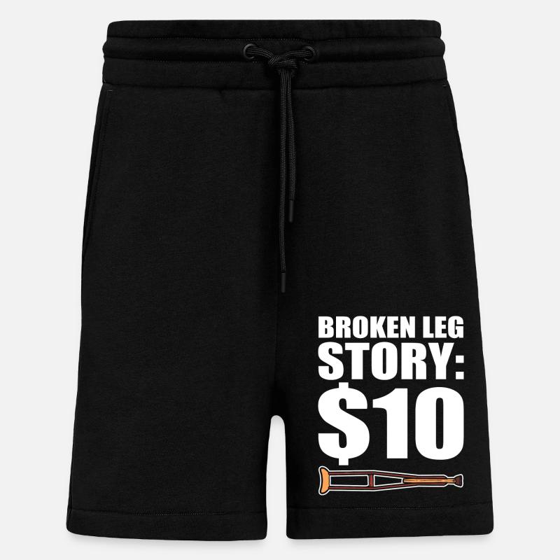 Gebrochenes Bein - Shorts - made by SPREAD - SOLID BLACK