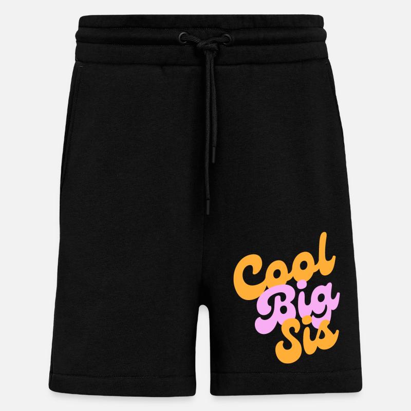 cool big sis - Shorts - made by SPREAD - SOLID BLACK