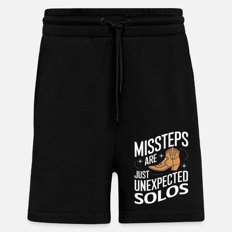Danse en ligne Danseurs - Short bio décontracté fabriqué en UE - SOLID BLACK