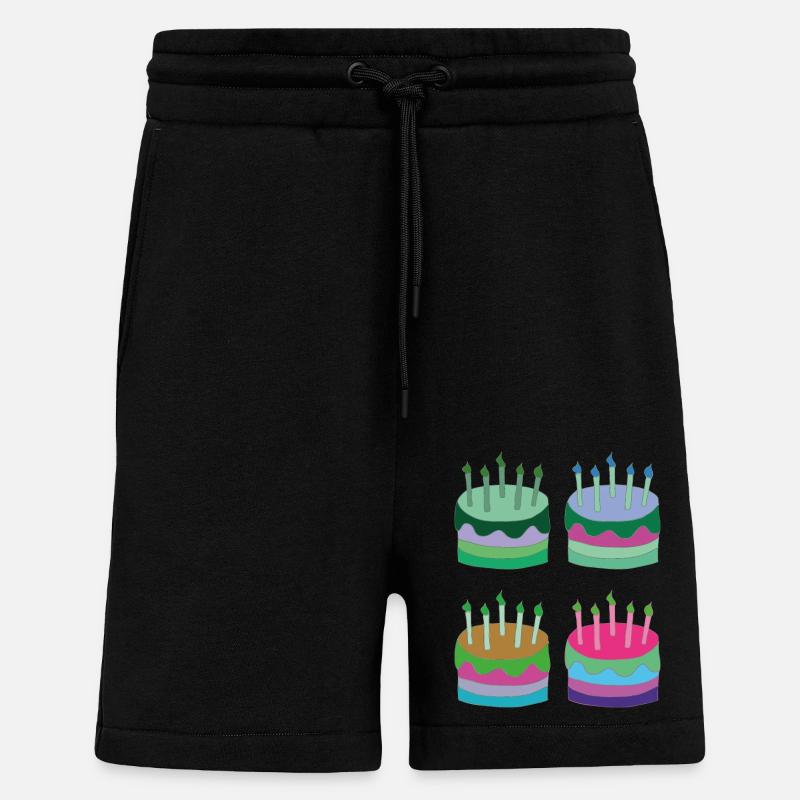 torten bunt - Shorts - made by SPREAD - SOLID BLACK
