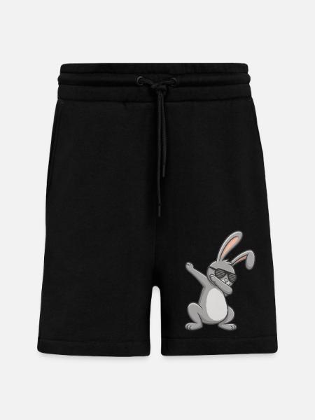 Easter Bunny Dab Easter - Shorts - made by SPREAD - SOLID BLACK