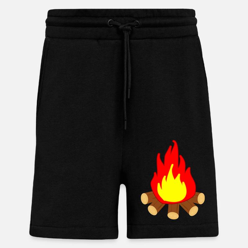 Feu - Short bio décontracté fabriqué en UE - SOLID BLACK