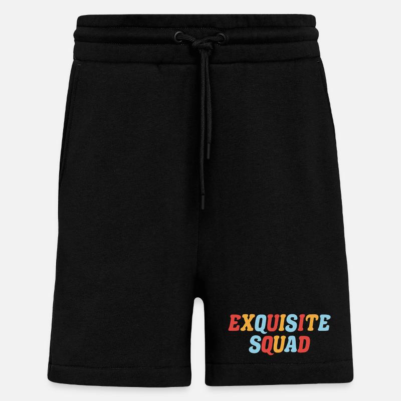 Graphique de l’escouade - Short bio décontracté fabriqué en UE - SOLID BLACK