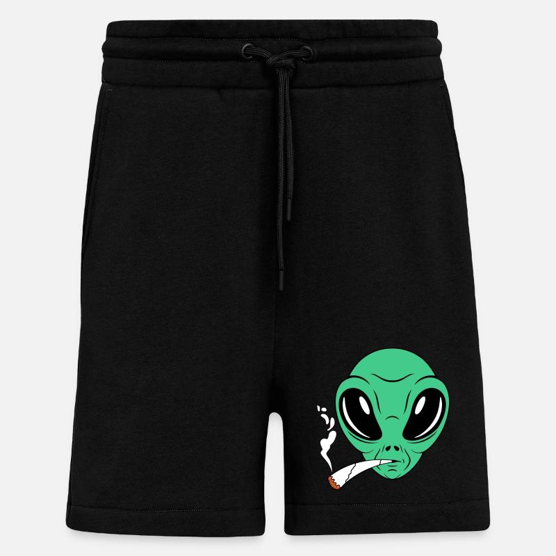 Fumeur étranger - Short bio décontracté fabriqué en UE - SOLID BLACK