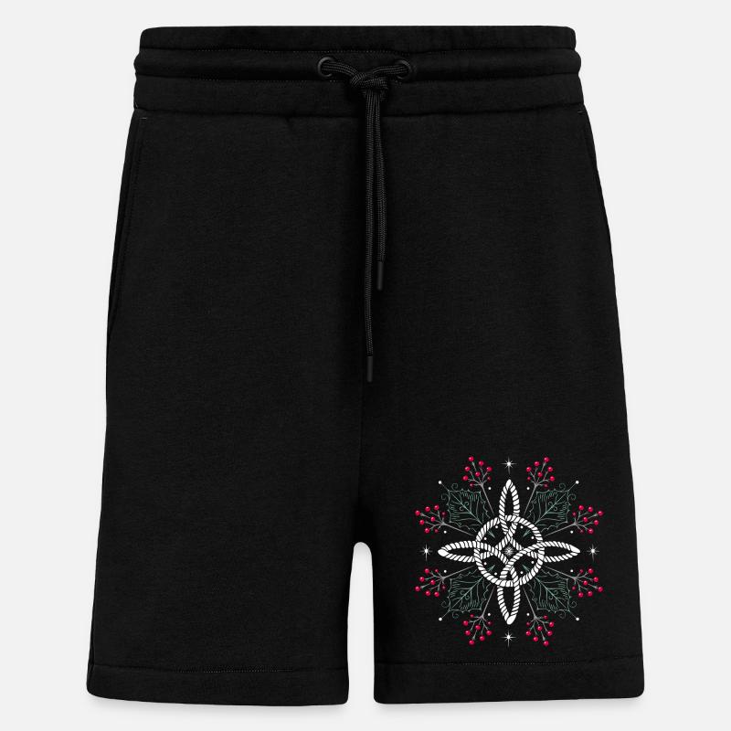 Hexenknoten Ilex Stechpalme - Shorts - made by SPREAD - SOLID BLACK