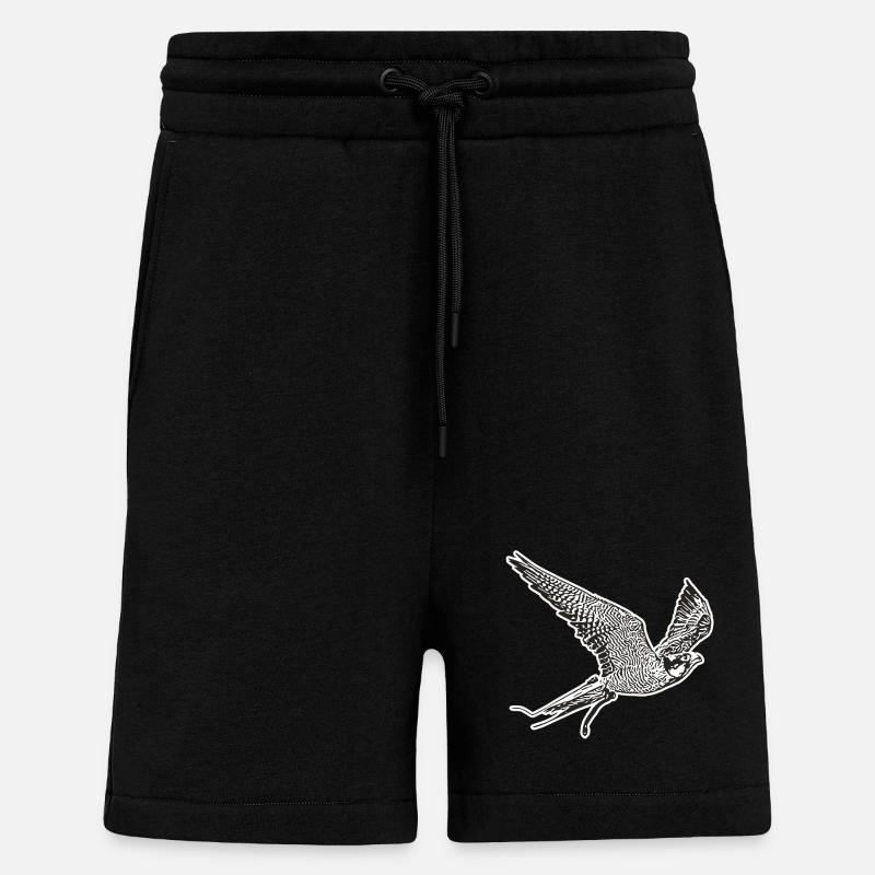 Falke im Flug - Shorts - made by SPREAD - SOLID BLACK