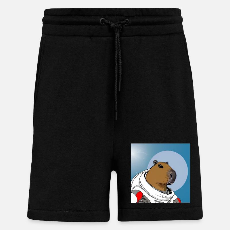 Astronaute de Capy - Short bio décontracté fabriqué en UE - SOLID BLACK