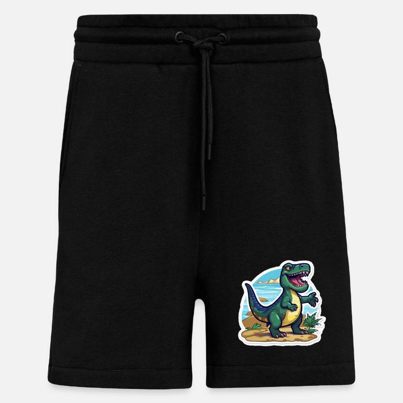 Der Trex Dino ist Unterwegs - Shorts - made by SPREAD - SOLID BLACK