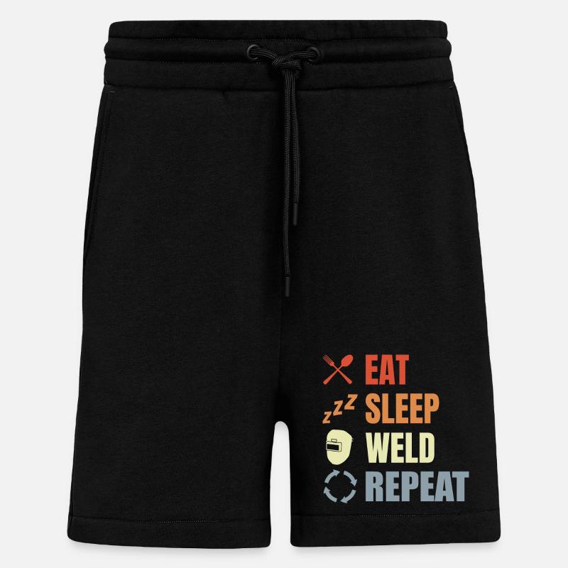 Schweißer Zeitplan - Shorts - made by SPREAD - SOLID BLACK