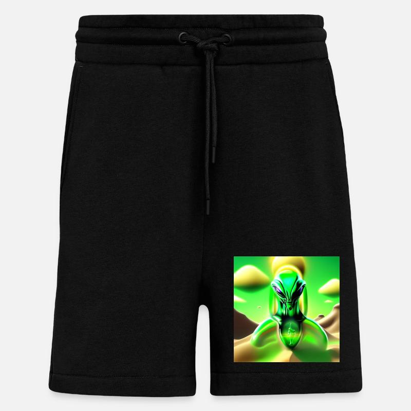 Neonalien im Sandtraum - Shorts - made by SPREAD - SOLID BLACK