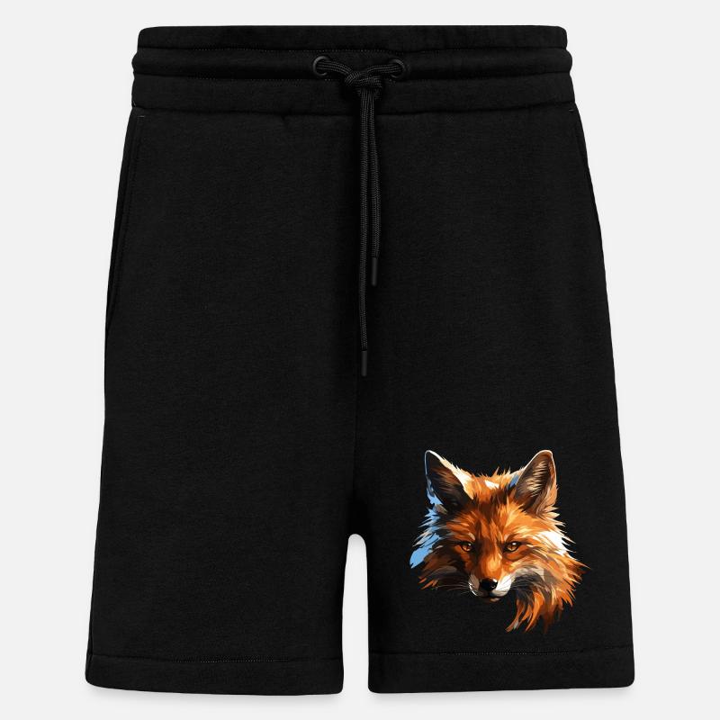 Polygon Fox - Shorts - made by SPREAD - SOLID BLACK
