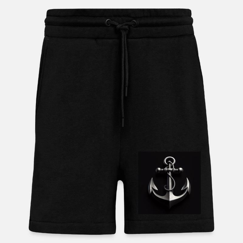 Anker maritim - Shorts - made by SPREAD - SOLID BLACK