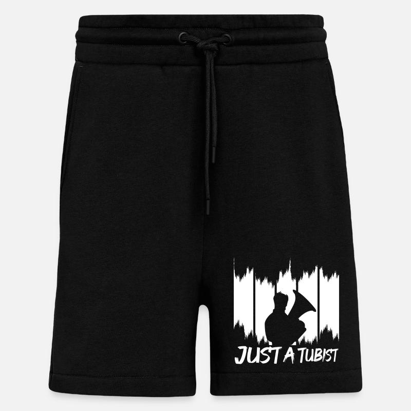 Joueurs de tuba - Short bio décontracté fabriqué en UE - SOLID BLACK