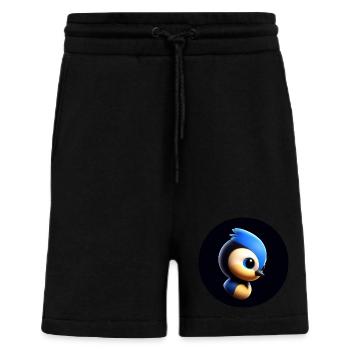 Bande dessinée dans le style de l’animation - Short bio décontracté fabriqué en UE - SOLID BLACK - Devant
