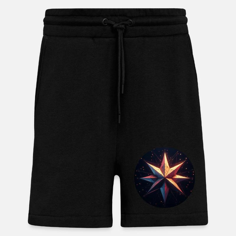 Bunter Stern Galaxy - Shorts - made by SPREAD - SOLID BLACK