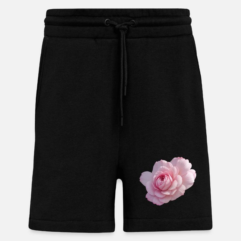 Rose Pink - Short bio décontracté fabriqué en UE - SOLID BLACK