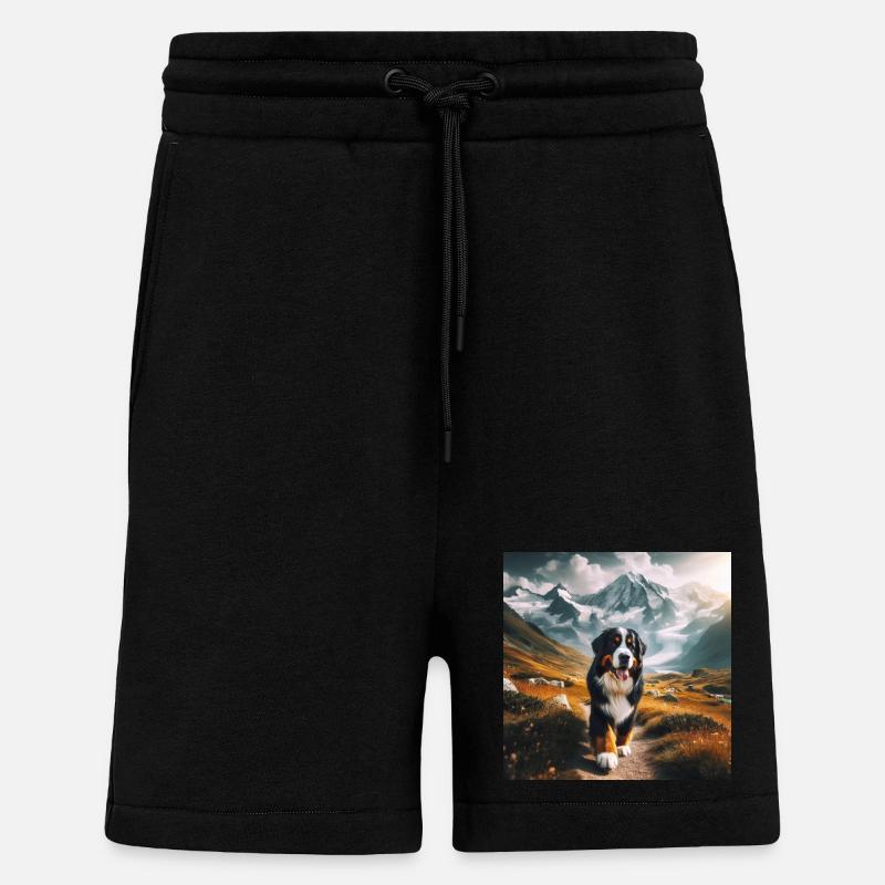 Bouvier bernois - Short bio décontracté fabriqué en UE - SOLID BLACK
