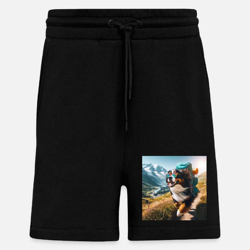 Bouvier bernois - Short bio décontracté fabriqué en UE - SOLID BLACK