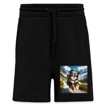 Berner Sennenhund - Shorts - made by SPREAD - SOLID BLACK - Vorne