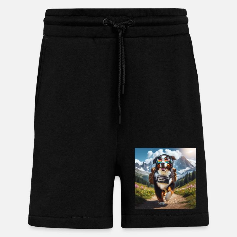 Bernese mountain dog - Shorts - made by SPREAD - SOLID BLACK