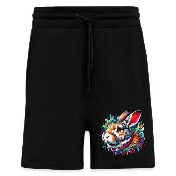 Kaninchen - Shorts - made by SPREAD - SOLID BLACK - Vorne