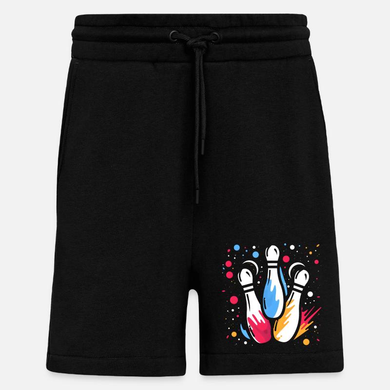 Retro Kegeln - Shorts - made by SPREAD - SOLID BLACK