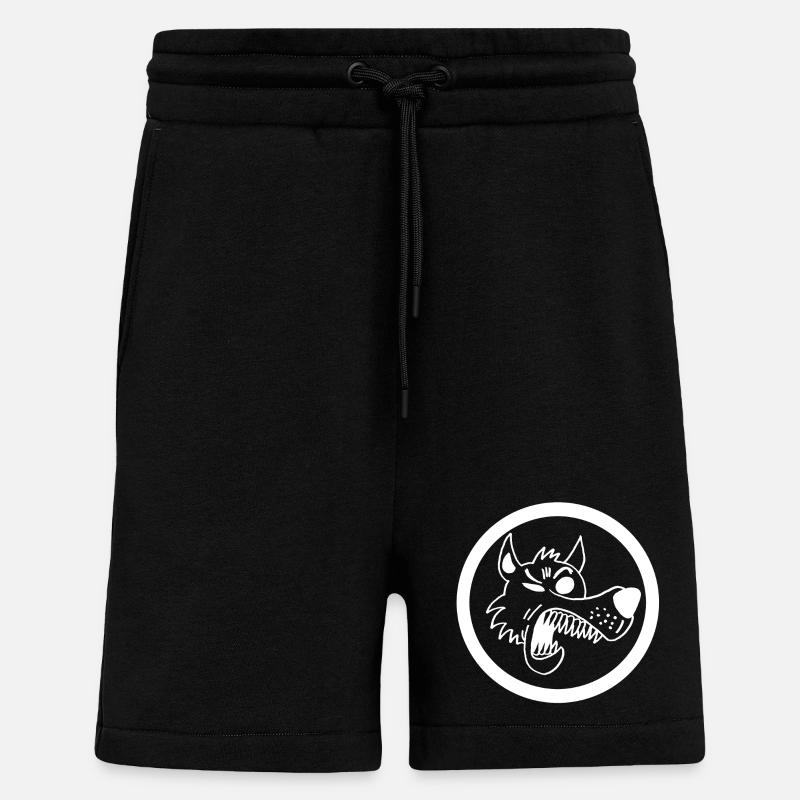 Lustiger Wolf - Shorts - made by SPREAD - SOLID BLACK
