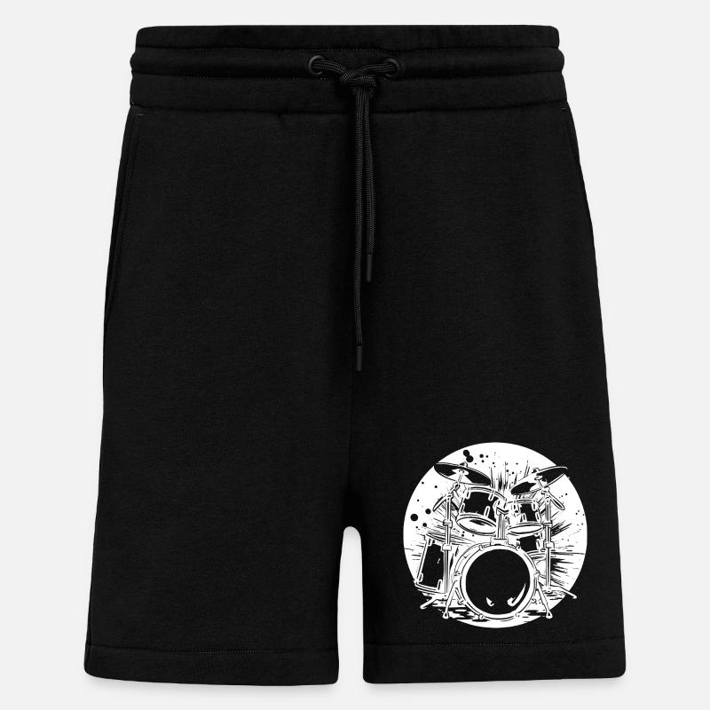 Percussion - Short bio décontracté fabriqué en UE - SOLID BLACK