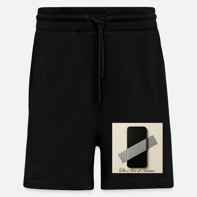 Impression d’art mobile silencieuse - Short bio décontracté fabriqué en UE - SOLID BLACK