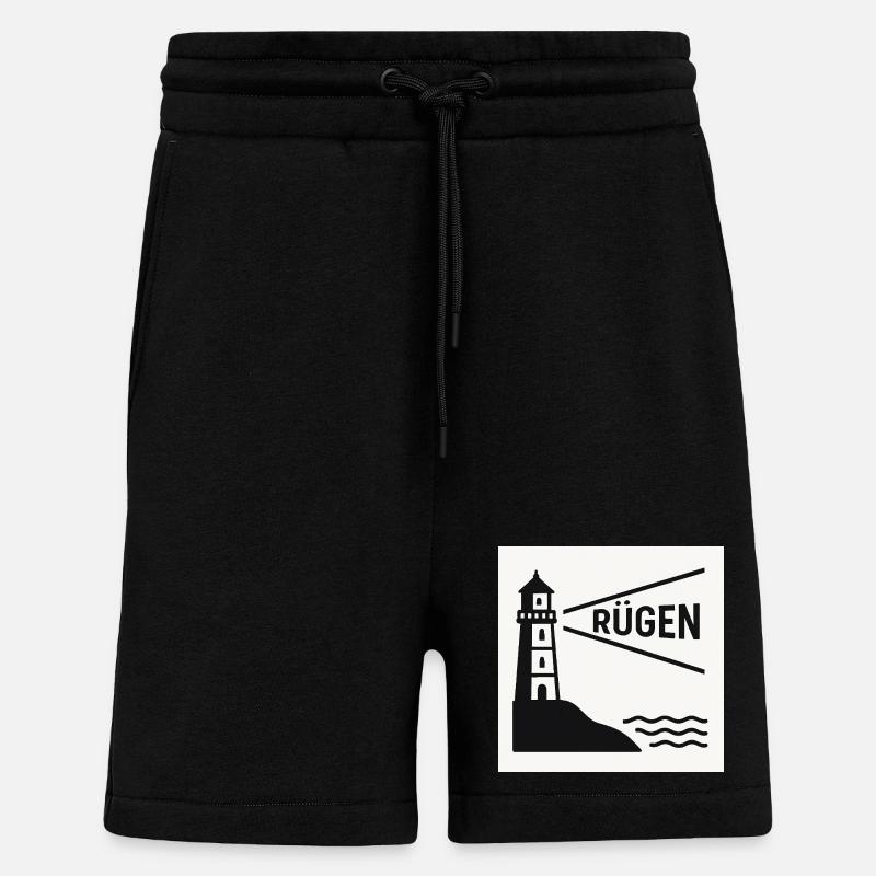 Réprimander - Short bio décontracté fabriqué en UE - SOLID BLACK